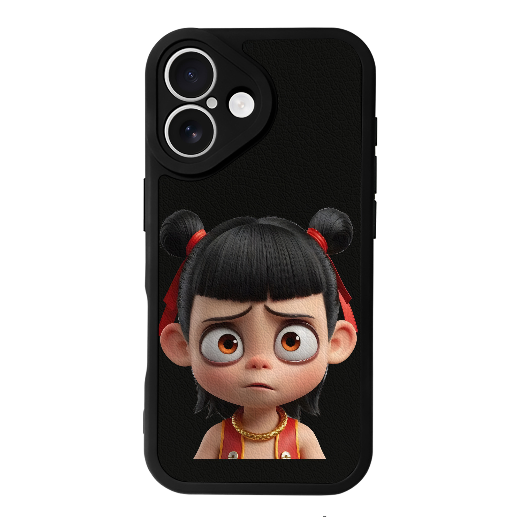 （画像用） Ne Zha 2 ナタ 魔童の大暴れ 【iPhone 16シリーズ対応】シリコンスマホケース（レザー調） 材質：シリコン